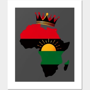 Pan African Colors, Africa Map, Proud African Posters and Art